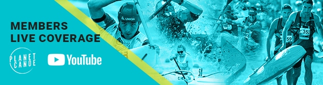 Join Planet Canoe YouTube channel watch ICF competition live stream coverage exclusive members chat emojis badges kayak SUP